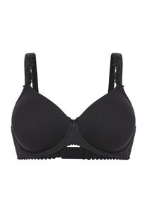 Женский бюстгальтер с чашечками и регулируемыми бретелями felina, черный