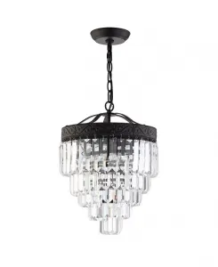 Хрустальная светодиодная люстра Wyatt на 2 лампы Jonathan Y, bronze