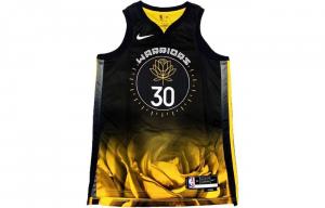 Джерси Nike Golden State Warriors 2022/23 Stephen Curry City Edition Swingman, черный, Черный