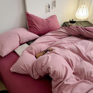 AVIVI Комплект постельного белья 4 предмета, простыня на резинке 180 см, пододеяльник 220x240 см, ультрамягкий, цвет/тип Class A - Ultra Soft [Xiangyu Milkshake-LYY]