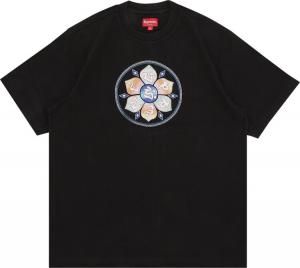 Футболка Supreme Lotus Short-Sleeve Top 'Black', черный