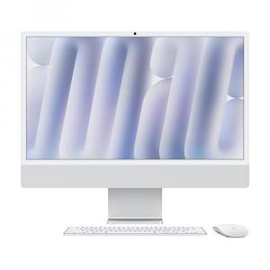 Моноблок Apple iMac 24" М4 (2024), 8 CPU/8 GPU, 24ГБ/512 ГБ, Gigabit Ethernet, Silver, английская клавиатура