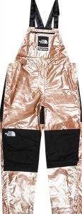 Брюки Supreme x The North Face Metallic Mountain Bib Pants 'Rose Gold', золотой