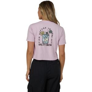 Женская укороченная футболка Ocean Spray Salty Crew, Pale Orchid