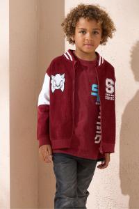 Куртка Sonic cord preppy на молнии Angel & Rocket, красный