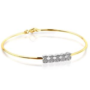 Браслет Tous Icon Gems Five Bear Motifs, золото/бриллианты