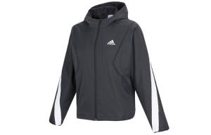 Женская спортивная куртка с капюшоном черного цвета Adidas