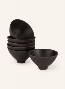 6 шт - Тарелка Blomus KUMI, диаметр 11,5 см, черный