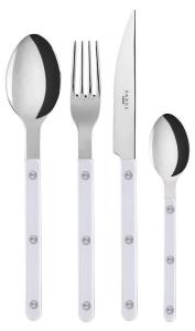 Набор столовых приборов Sabre Paris - 4-teilig, Bistrot Pearly, белый
