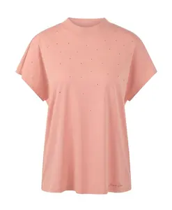 Футболка с термоклеевым рисунком Marc Cain, розовый