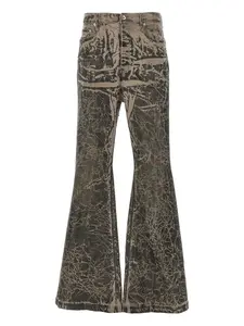 Джинсы bootcut на пуговицах Rick Owens DRKSHDW, серый