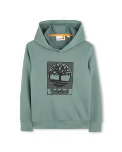 Детская толстовка с длинным рукавом Timberland, зеленый