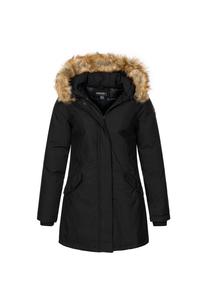 Зимняя куртка-пальто с капюшоном, обычного кроя GEOGRAPHICAL NORWAY, черный