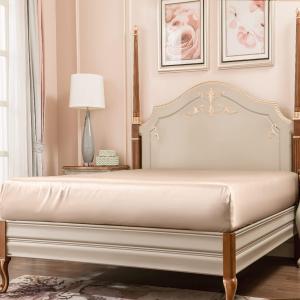 PROMEED Простыня на резинке PROMEED из шелка тутового дерева с глубоким карманом Beige - Fitted Sheet Only