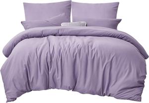 Комплект постельного белья RUIKASI, 3 предмета, 220х240/80x80, лавандовый
