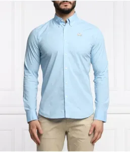 Футболка с изображением льва slim fit La Martina, синий