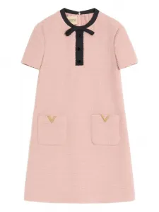 Платье мини с бантом Valentino Garavani, розовый