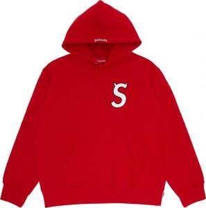 Толстовка Supreme S Logo Hooded Sweatshirt 'Red', красный