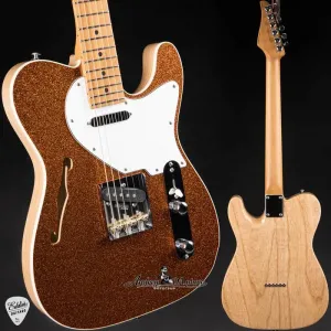 2024 - Эксклюзивная кастомная классическая гитара Suhr Eddie T с обжегшейся отделкой - Оранжевый блеск