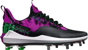 Бутсы Under Armour Harper 7 Low ST PE Round Trip Tour, черный