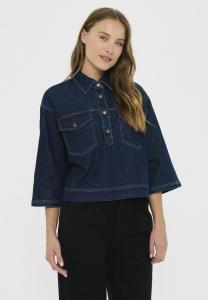 Блуза Saint Tropez Blouse, Dark Blue Denim/Dark-Blue Denim