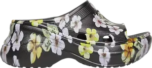 Сандалии Crocs x Balenciaga Wmns Pool Slide Sandal Floral, серый