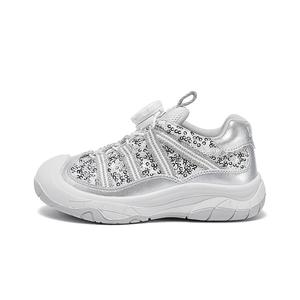 Дышащие, легкие, амортизирующие, низкие детские кроссовки для повседневной носки Snoffy, серебряный