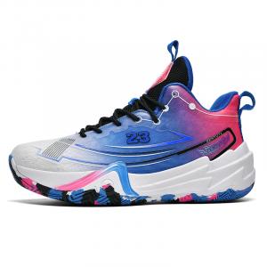 Детские баскетбольные кроссовки для подростков Kuding, белый/синий