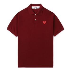 Унисекс поло CDG Play, темно-красный