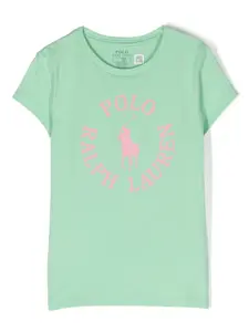 Футболка с логотипом POLO RALPH LAUREN KIDS, зеленый
