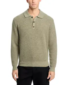 Свитер-Поло свободного кроя из вафельной вязки Madewell, зеленый