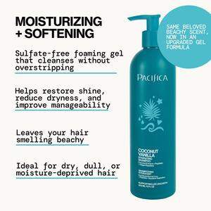 Увлажняющий шампунь с кокосом и ванилью Pacifica