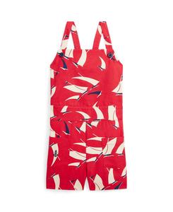 Детский комбинезон из холста с принтом парусников для малышек и девочек младшего возраста Polo Ralph Lauren, Art deco sails