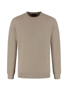 Свитер с круглым вырезом Brioni, бежевый