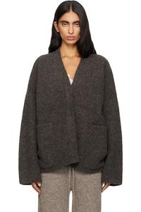 Lauren Manoogian Серый двусторонний кардиган