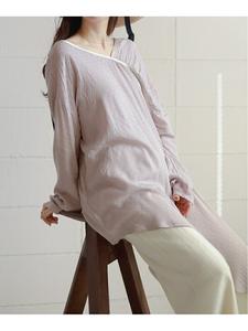 Блузка из жаккарда с асимметричным подолом