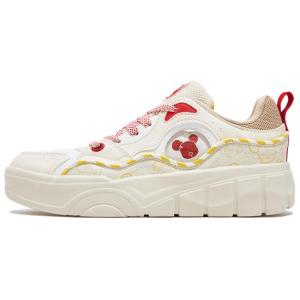 361° Средние скейтерские туфли для женщин с противоскользящей и износостойкой подошвой бело-красные, цвет White Red