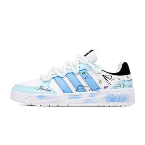 Adidas Neo Кроссовки для скейтбординга Courtbeat Sea Salt Bubbles с устойчивостью к истиранию, низкие, унисекс, сине-белые, цвет Blue White