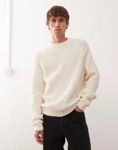 Вязаный свитшот цвета кремовый Collusion