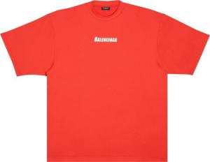 Футболка Balenciaga Technical Mesh Swim T-Shirt 'Red', красный