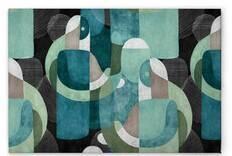 Картина на холсте A.S. Création Meeting Place 1 цвет grünblauschwarzweissgrau