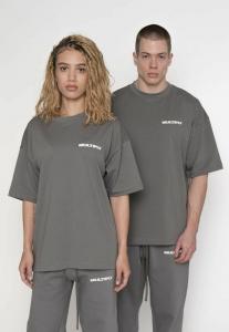 Футболка Multiply Apparel FONT , Gargoyle/Dark Grey