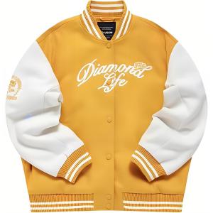 Куртка бейсбольная женская абрикосово-оранжевая FILA FUSION