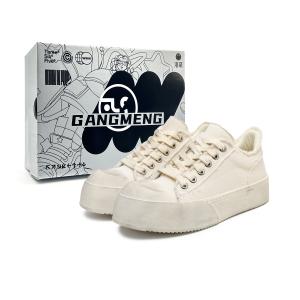 Нескользящие легкие низкие кроссовки для скейтбординга унисекс Hong Kong Meng, White Box