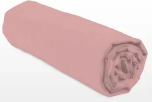 Простыня на резинке 90 x 190 + 25 см - Розовый LOVELY HOME