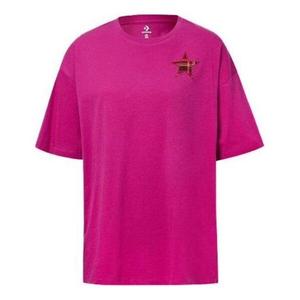 Футболка casual t-shirt 'purple' Converse, фиолетовый