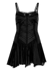 Платье мини Lira с оборками Charo Ruiz Ibiza, черный