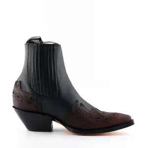 Гриндерс Унисекс Кожаные Черные Ковбойские Сапоги- Arizona Lo Grinders