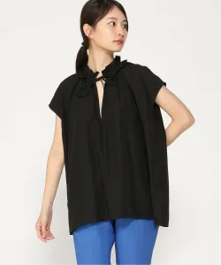 Блузка из атласа Fibril Interplanet, цвет Black