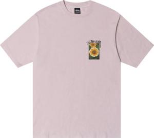 Футболка Stussy Flower Grid Pigment Dyed Tee 'Blue', розовый